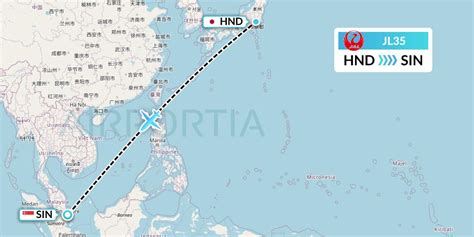 Tokyo, Japan to Singapore, Singapore .